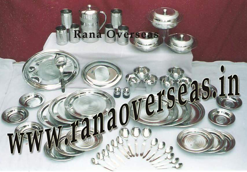 Stainless Steel Dinner Set available in 51 Pcs Set & 66 Pcs Set.
