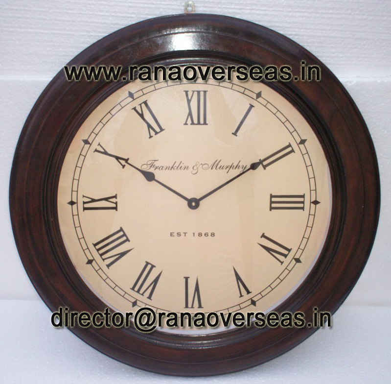 WOODEN CLOCK 24" INCHES