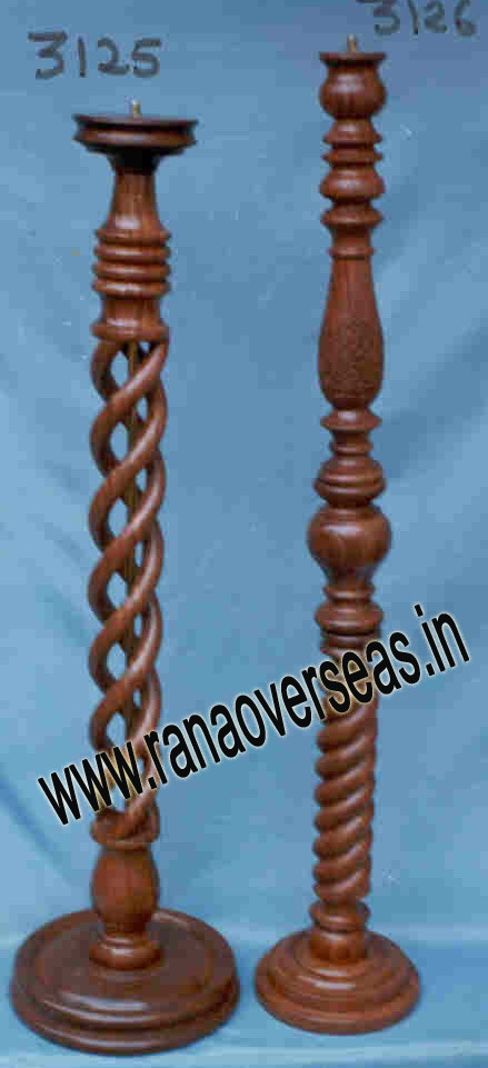 Wooden Lamp Base 3125, 3126